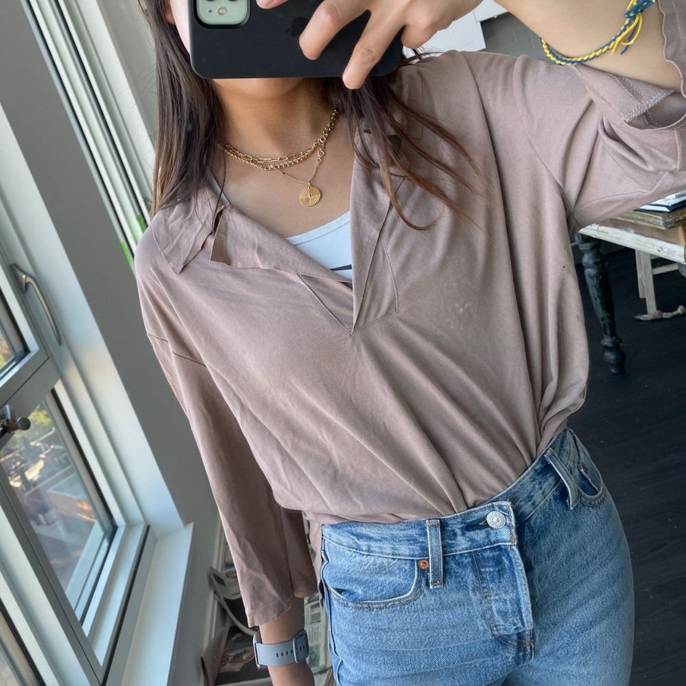 zara loose relax shirt size s